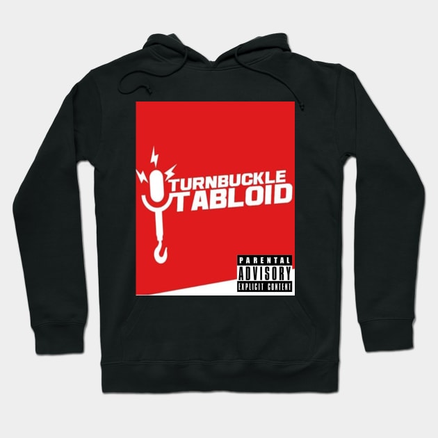 Turnbuckle Tabloid Red and White Hoodie by TurnbuckleTabloid